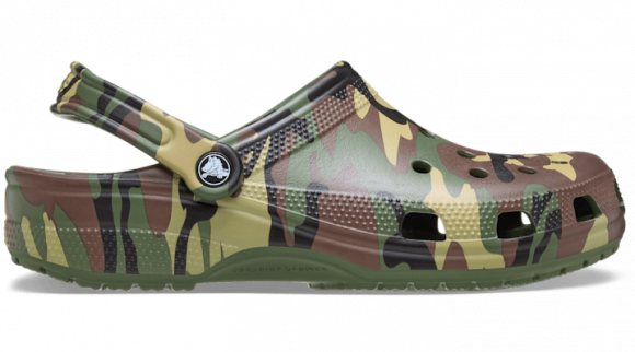 Crocs | Unisex | Classic Camouflage | Clogs | Army Green / Multi | - 211936-3TC