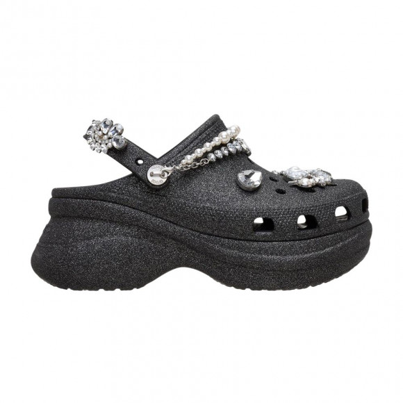 Crocs Wmns Bae Wedding Glitter Clog Shoe 'Black' | Men's Size 3 - 211978-001