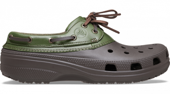 Crocs unisex Classic Boat Shoe Shoes Espresso/Army Green - 212022-26E