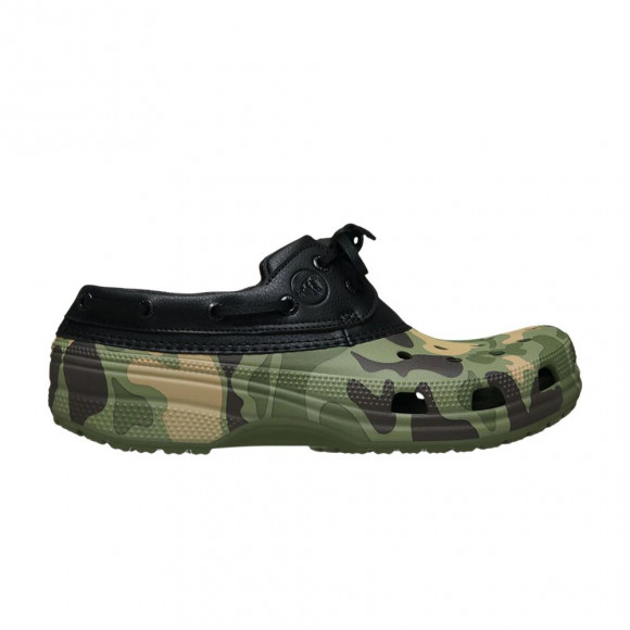 Crocs Classic Duck Camo Boat Shoe 'Black Cargo' | Men's Size 4 - 212951-0SL