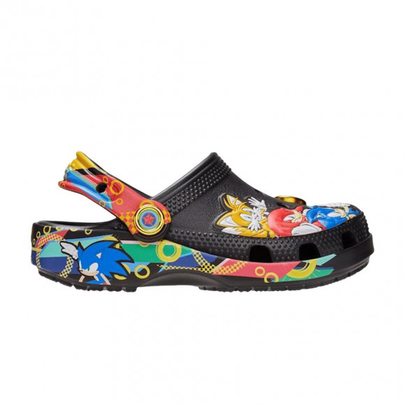 SEGA x Crocs Classic Clog 'Sonic The Hedgehog' | Black | Kid's Size 11 - 212970-90H