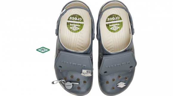 Crocs | Unisex | Umbro Crocs Classic | Clogs | Bone/Slate Grey | - 213397-2YD