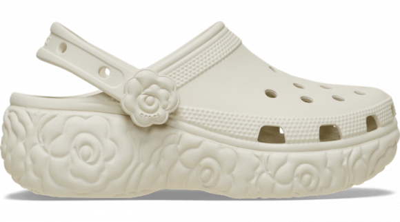 Crocs | Women | Classic Platform Bloom | Clogs | Summit White | - 213447-2MD