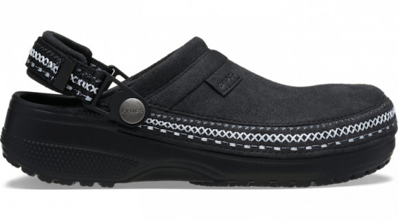 Crocs | Unisex | Crafted Vegan Suede Stitch | Clogs | Black | - 214048-001