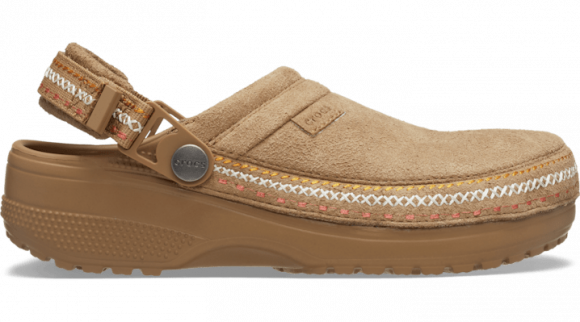 Crocs | Unisex | Crafted Vegan Suede Stitch | Clogs | Sepia | - 214048-2EY