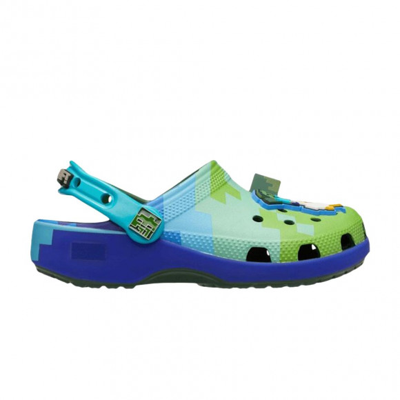 Minecraft x Crocs Classic Clog Big Kid 'Chicken Jockey' | Blue | Kid's Size 4 - 214371-90H