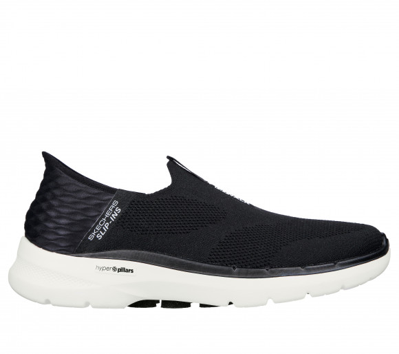 Skechers Men's Slip-ins: GO WALK 6 - Easy On Sneaker in Black | Textile ...