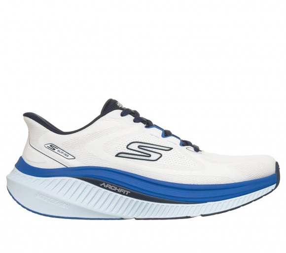 Skechers mężczyźni Slip-ins: GO WALK Max Cushioning Arch Fit - Jeremie w Bialy/Granatowy, Rozmiar 40, Nadają się do prania w pralce Sneakersy - 216743