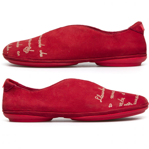 CAMPER Twins - Formal shoes for Women - Red, Suede - 21788