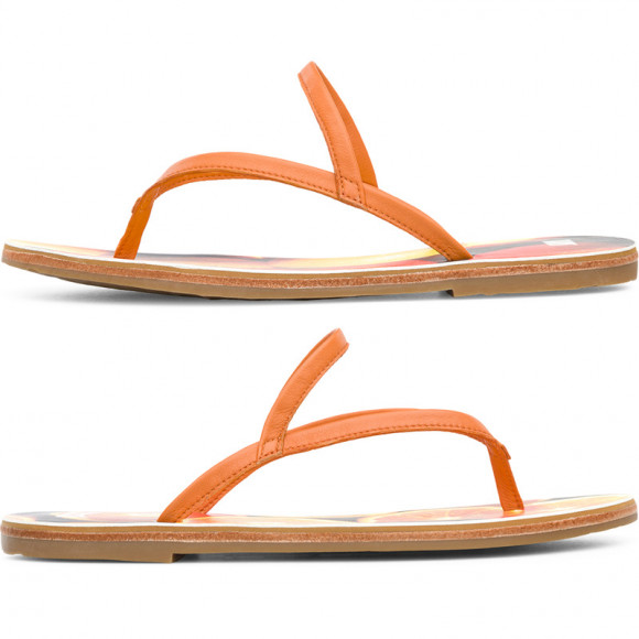 CAMPER Twins - Sandals for Women - Orange, Smooth leather - 21792