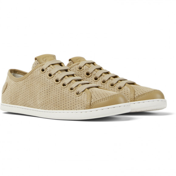 Camper Uno - Sneakers For Women - Beige, Smooth Leather - 21815