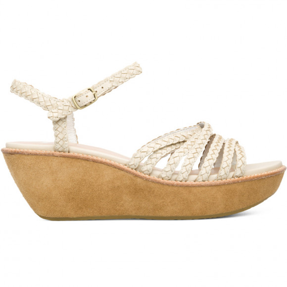 CAMPER Damas - Sandals for Women - Beige, Smooth leather - 21821