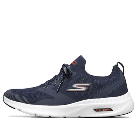 Skechers Go Run Hyper Burst Sneakers Blue Navy Blue/橘 Marathon Running Shoes 220045-NVOR - 220045-NVOR