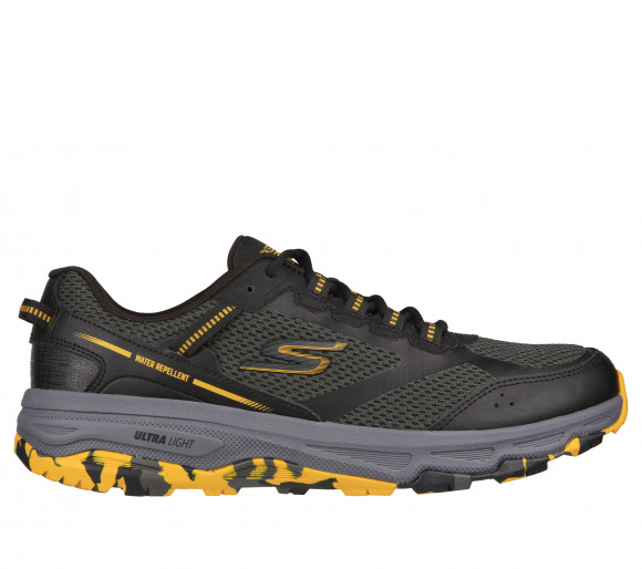 Skechers Men's GOrun Trail Altitude - Marble Rock Sneaker in Black/Yellow - 220112
