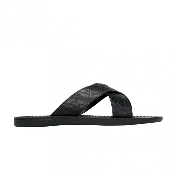 Gucci Guccissima Soft Slide 'Black' | Men's Size 11 - 221819-AA600-1000