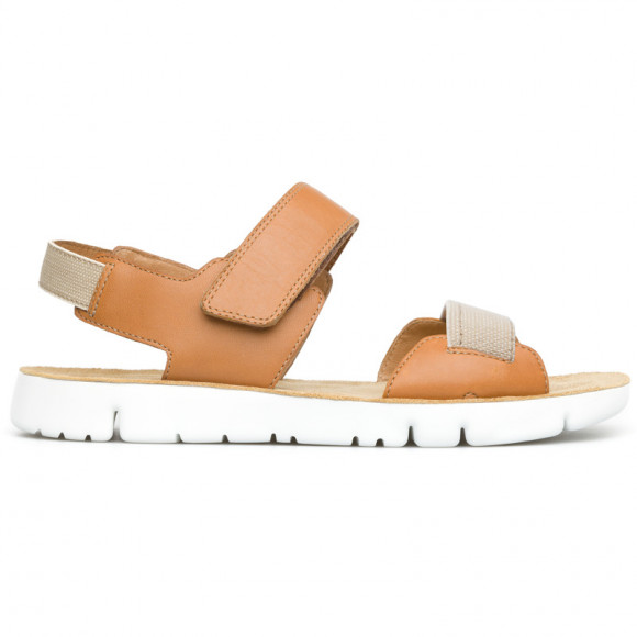 CAMPER Oruga - Sandals for Women - Brown, Smooth leather - 22539