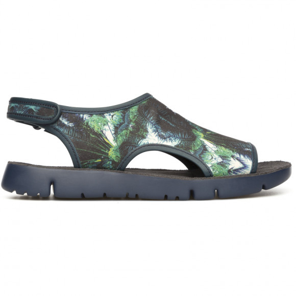 CAMPER Oruga - Sandals for Women - Blue, Cotton fabric - 22541
