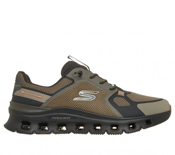 Skechers Men's Arch Fit Glide-Step Pro - Fardoh Sneaker in Olive/Black - 233113