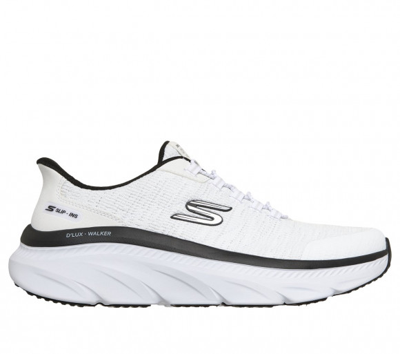 Skechers Men's Slip-ins Relaxed Fit: D'Lux Walker 3.0 - Drevven Sneaker in White/Black - 233244