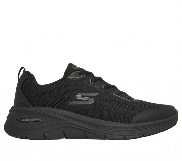 Skechers Uomo Arch Fit 3.0 - Prawsper Sneaker in Nero, Taglia 39.5, Vegan, Lavabile in lavatrice - 233401