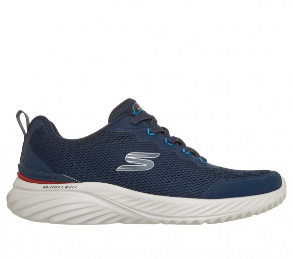 Skechers Men's Bounder 3.0 - Cleyer Sneaker in Navy Blue/Red - 233461
