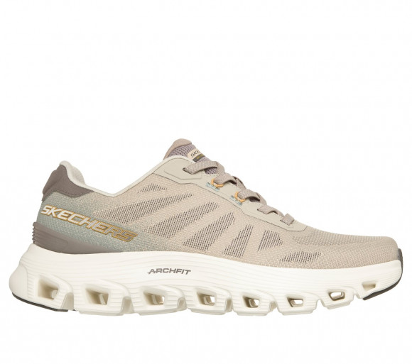 Skechers mężczyźni Arch Fit Glide-Step Wave - Bremet w Slate, Rozmiar 42, Vegan, Nadają się do prania w pralce Sneakersy - 233488