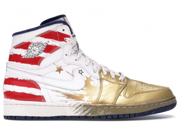 air jordan 1 retro dave white wings for the future gold