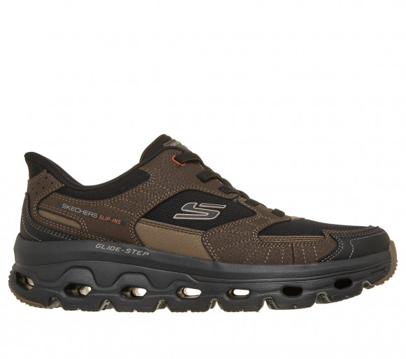 Skechers Men's Slip-ins: Glide-Step Sole - Beale Creek Sneaker in Brown/Black - 237886