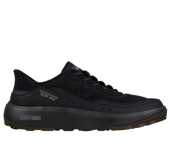 Skechers Men's Slip-ins Relaxed Fit: Urban Explore - Cosy Fit Inlander Sneaker in Black - 237914