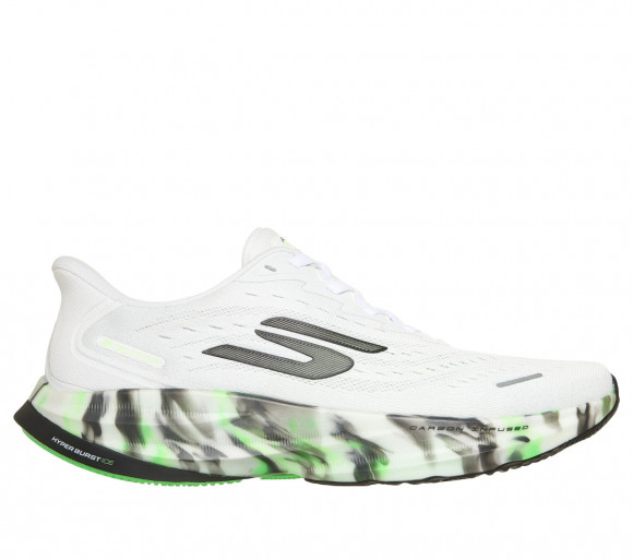 Skechers Men's Slip-ins: Aero Spark - Glow in the Dark Sneaker in White/Green - 246206