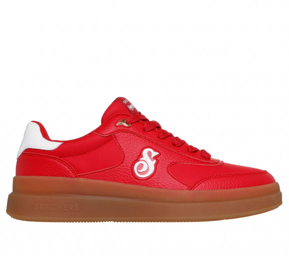Skechers Men's Snoop Dogg: Courtside - Cali Dudez Sneaker in Red/White - 251200