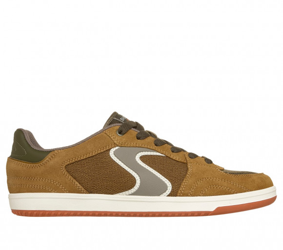 Skechers Men's Hot-Shot Pro Sneaker in Taupe/Brown - 254254
