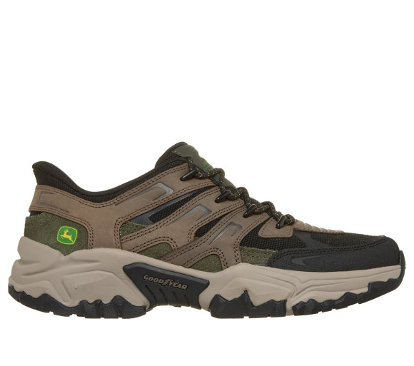 Skechers Men's Slip-ins John Deere Relaxed Fit: Terraform - Pierce Sneaker in Brown/Black - 256223