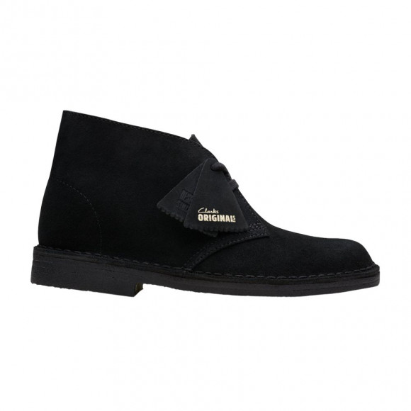 Clarks Wmns Desert Boot 'Black Suede' | Women's Size 8 - 261-55524