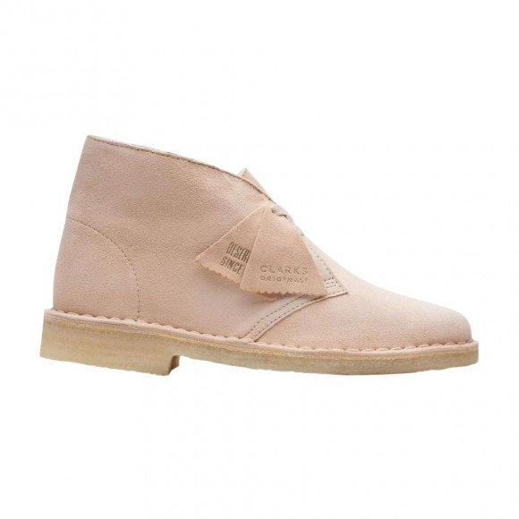 Clarks Wmns Desert Boot 'Natural Beige Suede' | Cream | Women's Size 8 - 261-65814