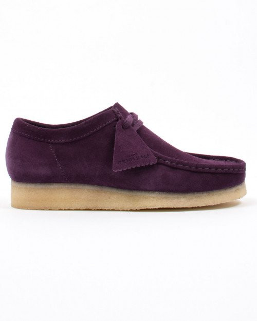 clarks wallabee deep purple