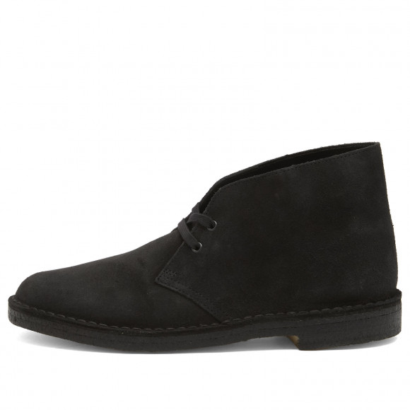 Clarks Originals Men's Desert Boot in Black Sde - 26155480-BLK