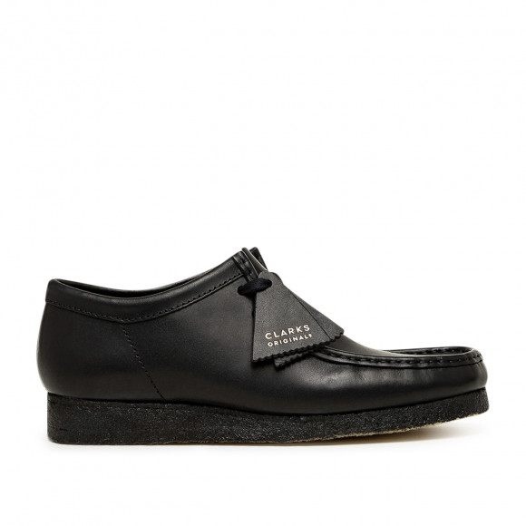 Clarks Originals Wallabee Boot Black Leather (Schwarz) - 261555147