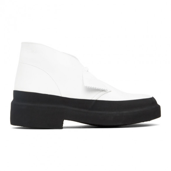 Clarks Originals White Galosh Desert Boots - 26156082