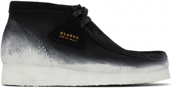 Clarks Originals Black & White Painted Wallabee Boots - 26163077