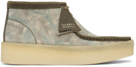 Clarks Originals Green & Grey Camo Wallabeecup Bt Boots - 26163210