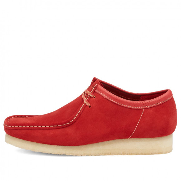 Clarks Originals Men's Wallabee in Red Suede - 26180195-RED