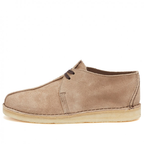 Clarks Originals Men's Desert Trek in Wolf Suede - 26180650-NTL