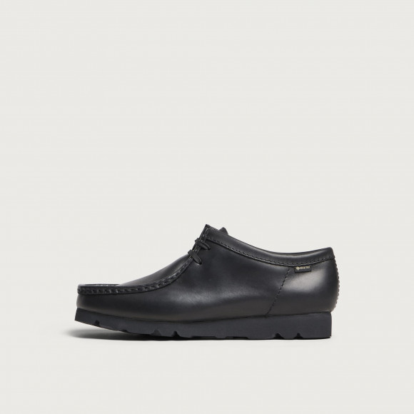 Clarks Originals Men's Leather Wallabee GTX in Black Leather - 26183074-BLK