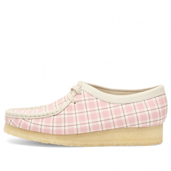 Clarks Originals Women's Check Wallabee Boot in Pink Check - 26185597