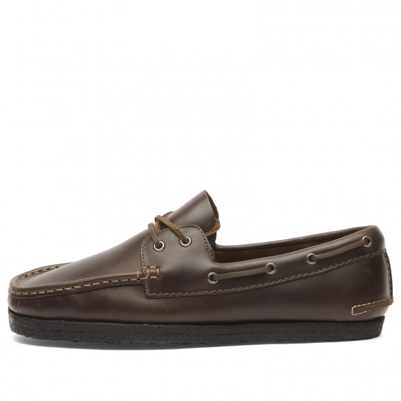 Clarks Originals Men's Godney Boat Shoes in Brown Leather - 26185683-BRN