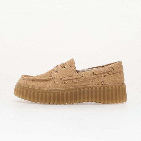 Sneakers Clarks Torhill Boat Beige Suede - 261863014