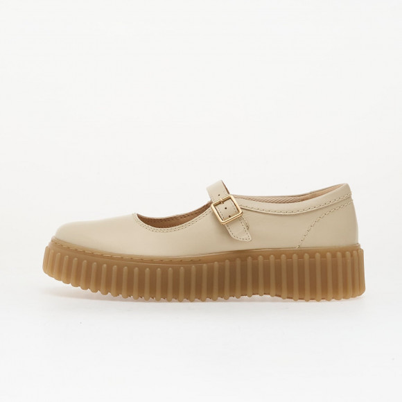 Sneakers Clarks Torhill Jane Cream Leather - 261863054