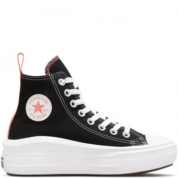 Converse  Chuck Taylor All Star Move Canvas Color Hi  girls's Shoes (Trainers) in Black - 271716C