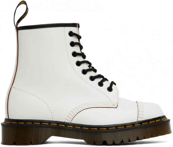 Dr. Martens White 'Made In England' 1460 Bex Boots - 27386100